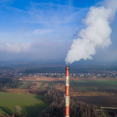 smog komin błękit