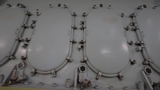 Crankcase doors of large diesel engine