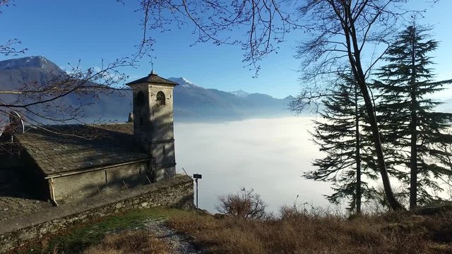 (video 4k)  chiesa S. Eufemia - Musso - lago di Como
