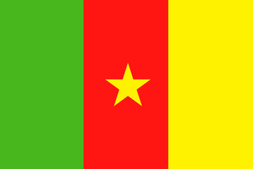 Cameroon Flag Vector Flat Icon
