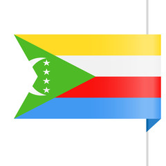 Comoros Flag Vector Bookmark Icon