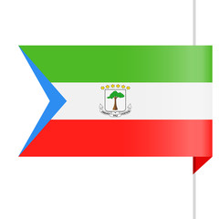 Equatorial Guinea Flag Vector Bookmark Icon
