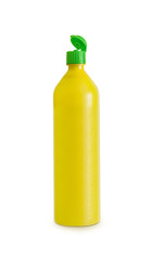 Yellow plastic lemon bottle