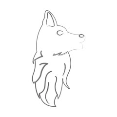 Isolated dog avatar