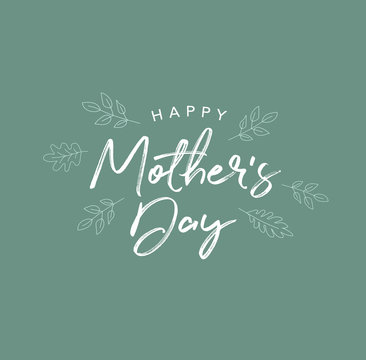 Happy Mother's Day Holiday Vector Script