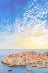 Beautiful view of the ancient city of Dubrovnik, Croatia