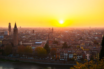 Naklejka premium Aerial view of Verona