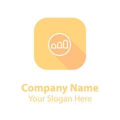 Abstract graphic icon, logo design template, symbol for company