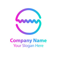 Obraz premium Abstract graphic icon, logo design template, symbol for company