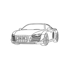 Car icon. Vector Illustration