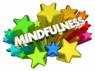 Fototapeta premium Mindfulness Stars Clear Thinking Thought Process 3d Illustration