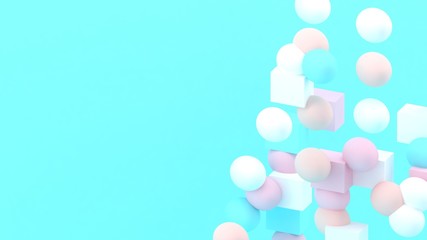 3d lines background. Abstract wallpaper. Geometric shapes. Trendy modern illustration. 3d rendering. Poster backdrop. Colorful poster backdrop. Minimal style.