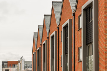 Day view of New Build Development Estate in UK