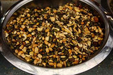 closeup of spices on the market in Israel