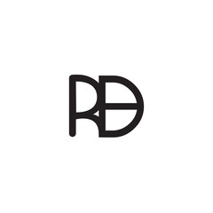 Obraz premium initial letter rounded logo modern