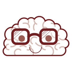  brain cartoon expression mind intelligence neurology fun caricature comic graphic vector illustration