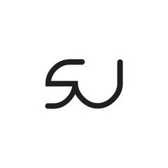 initial letter rounded logo modern