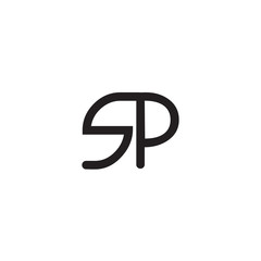 initial letter rounded logo modern