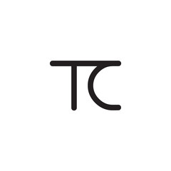 initial letter rounded logo modern