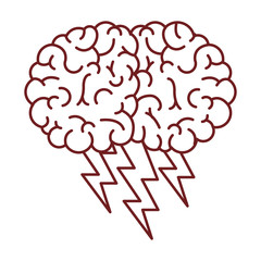 brain science mind intelligence mental design creative think vector illustration