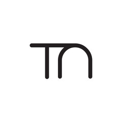 initial letter rounded logo modern