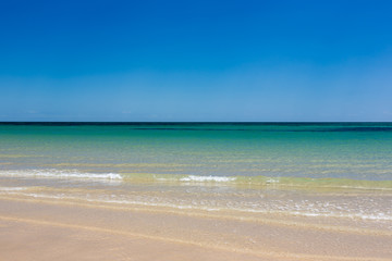 Fototapeta na wymiar A daytime photo of Brighton Beach in Brighton, Adelaide, South Australia, Australia on 1st February 2018