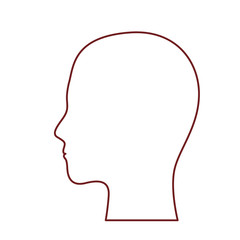 human head people model face profile avatar vector illustration