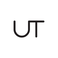 initial letter rounded logo modern