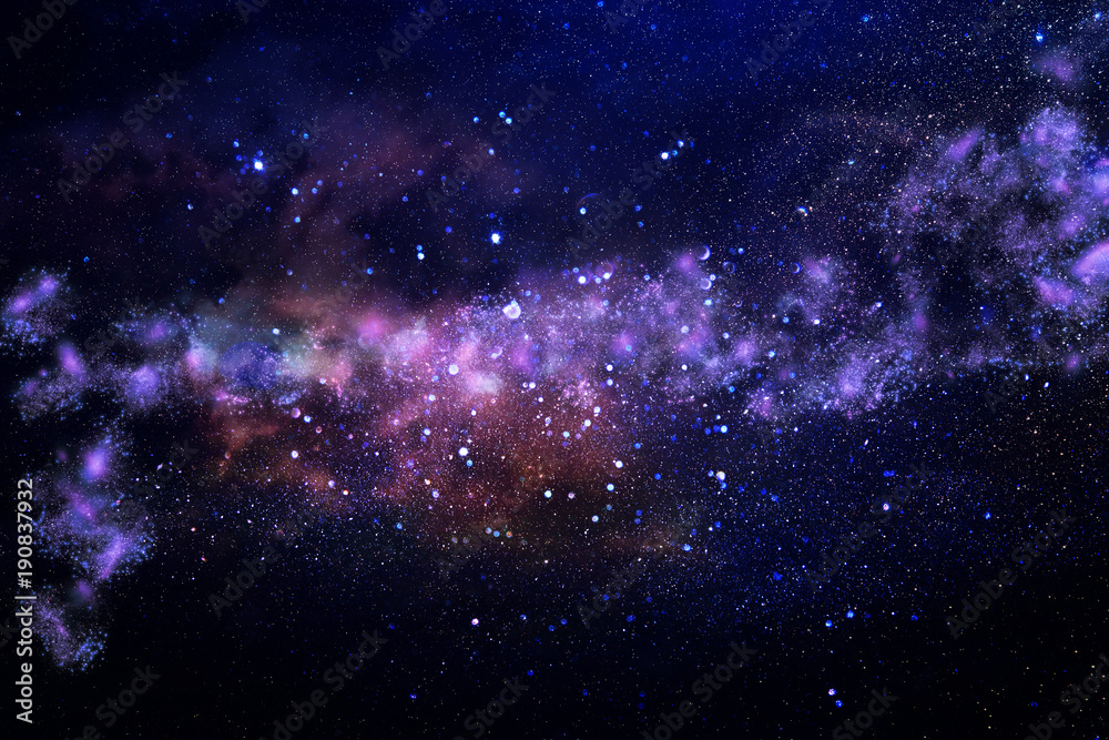 Wall mural galaxy and nebula . starry outer space background texture