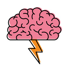  brain science mind intelligence mental design creative think vector illustration