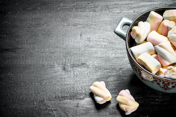 Marshmallow in a bowl.