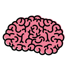  brain science mind intelligence mental design creative think vector illustration