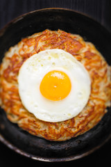 rustic golden swiss rosti potato