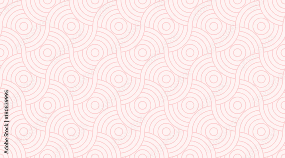 Poster pattern seamless circle abstract wave background stripe pink two tone colors and line. geometric lin