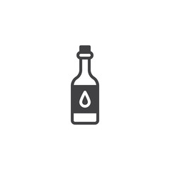 Water bottle icon vector, filled flat sign, solid pictogram isolated on white. Symbol, logo illustration.