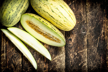 Ripe fresh melon.