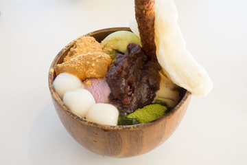 おしゃれな抹茶パフェ