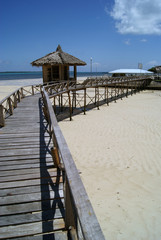 Stilt Hut on Boardwalk Bridge in Siargao