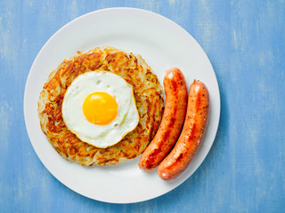 rustic golden swiss rosti potato
