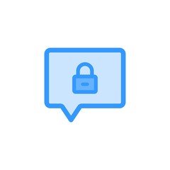 Message 01 filled - encrypted message icon 