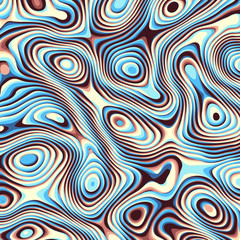 Abstract vector background. Curved psychedelic irregular lines. Pattern based on fractal image.