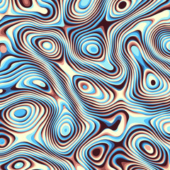 Obraz premium Abstract vector background. Curved psychedelic irregular lines. Pattern based on fractal image.
