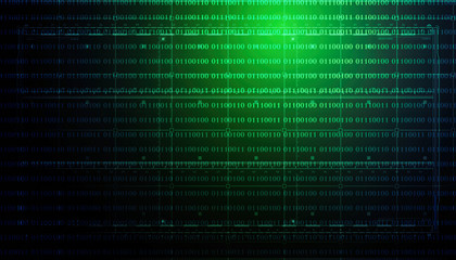 digital binary code.