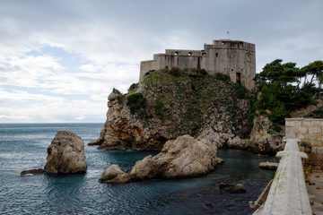 Fototapeta na wymiar Fort of St. Lawrence (Fort Lovrjenac) in Dubrovnik, Croatia