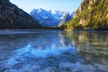 Dolomites, view of Monte Cristallino, Italy