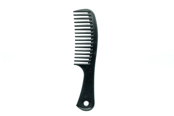 Black hair comb, Isolated on white background