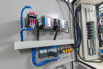 Electrical switchgear room,Industrial electrical switch panel.