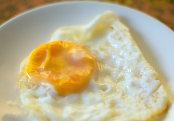 fried egg on dish