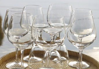 glasses for dinner party