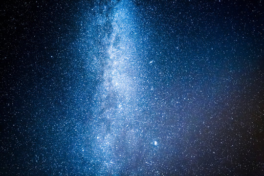 Stunning milky way with million stars at night
